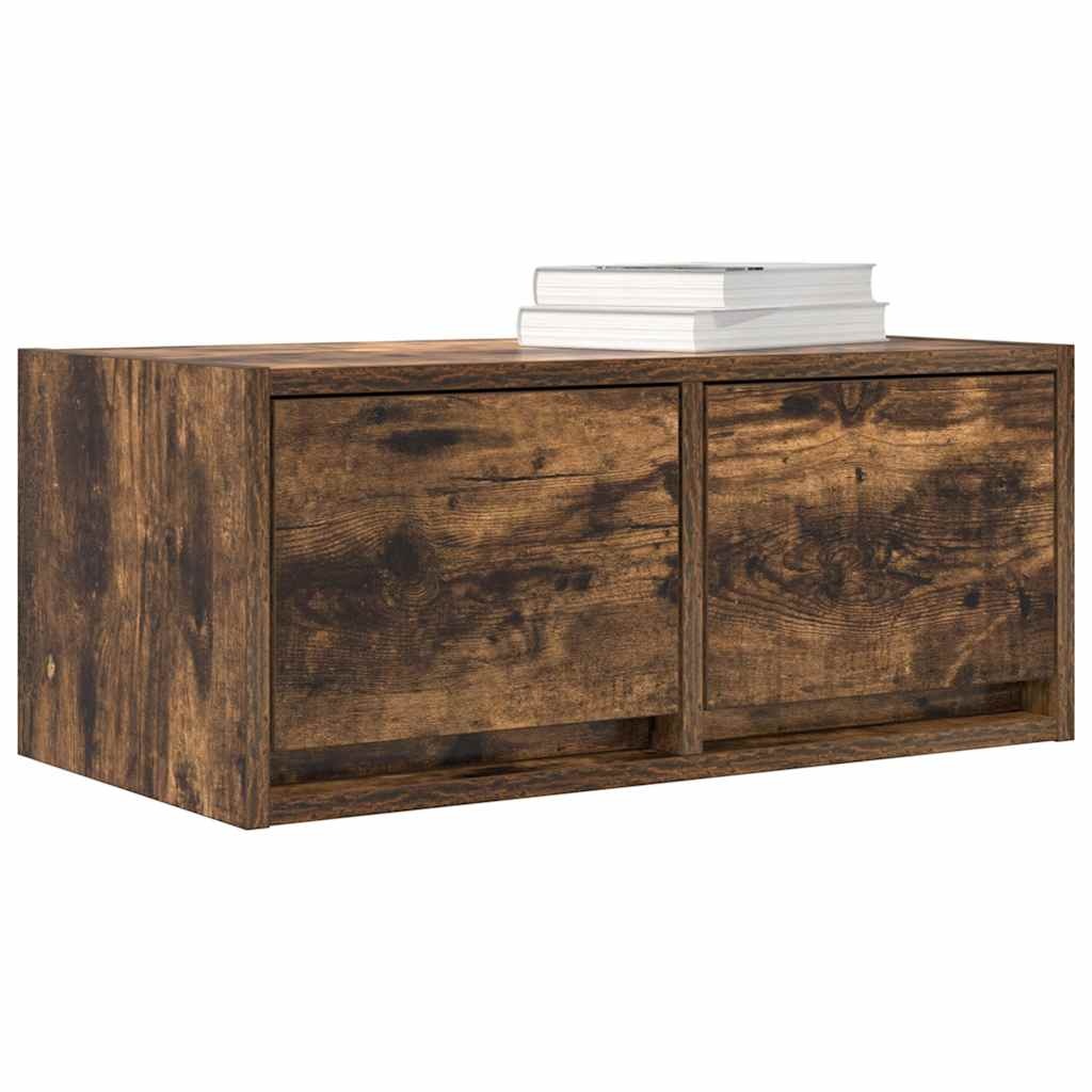 VidaXL Tv-meubelen 2 st 60x31x25,5 cm bewerkt hout gerookt eikenkleur