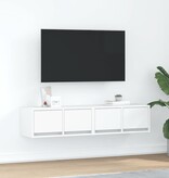 VidaXL Tv-meubelen 2 st 60x31x25,5 cm bewerkt hout wit