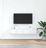 VidaXL Tv-meubelen 2 st 60x31x25,5 cm bewerkt hout wit