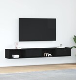 VidaXL Tv-meubelen 2 st 100x31x25,5 cm bewerkt hout zwart