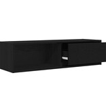 VidaXL TV-meubel 100x31x25,5 cm spaanplaat zwart eikenkleurig