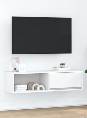 VidaXL Tv-meubel 100x31x25,5 cm bewerkt hout wit