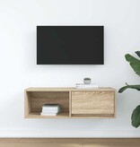 VidaXL Tv-meubel 80x31x25,5 cm bewerkt hout sonoma eikenkleurig