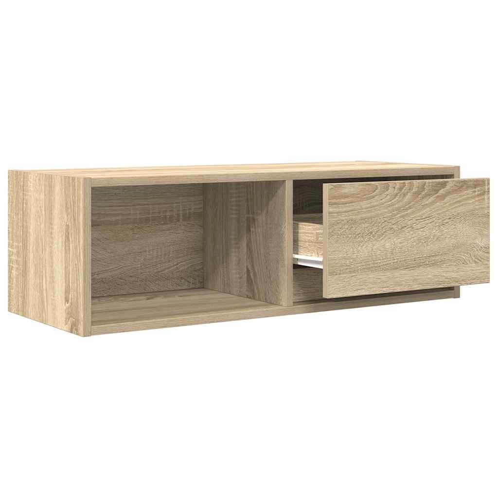 VidaXL Tv-meubel 80x31x25,5 cm bewerkt hout sonoma eikenkleurig