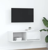 VidaXL TV-meubel 80x31x25,5 cm bewerkt hout wit