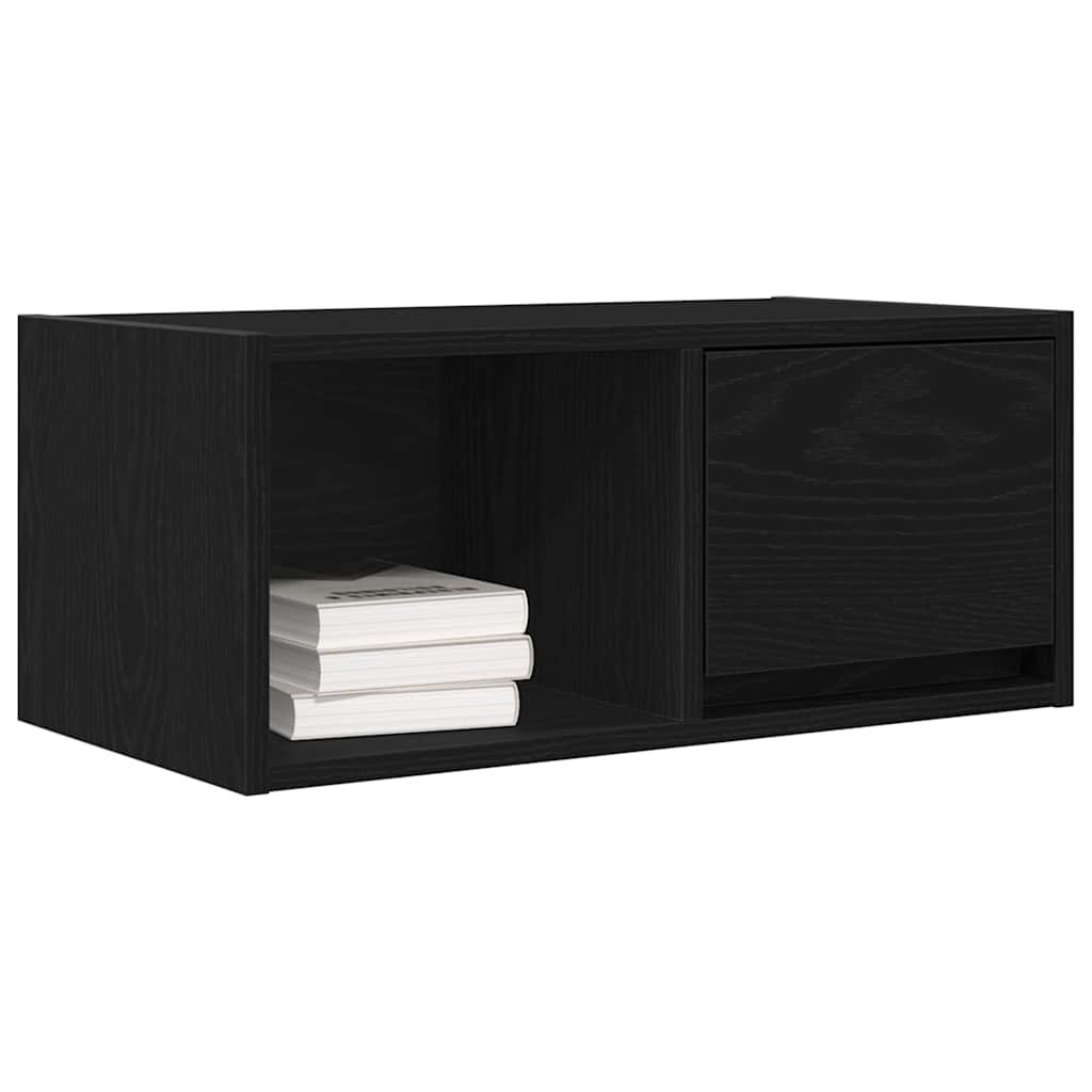 VidaXL Tv-kasten 60x31x25,5 cm spaanplaat zwart eikenkleurig