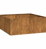 VidaXL Plantenbak roestig 100x100x40 cm weervast staal