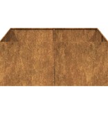 VidaXL Plantenbak roestig 100x100x40 cm weervast staal