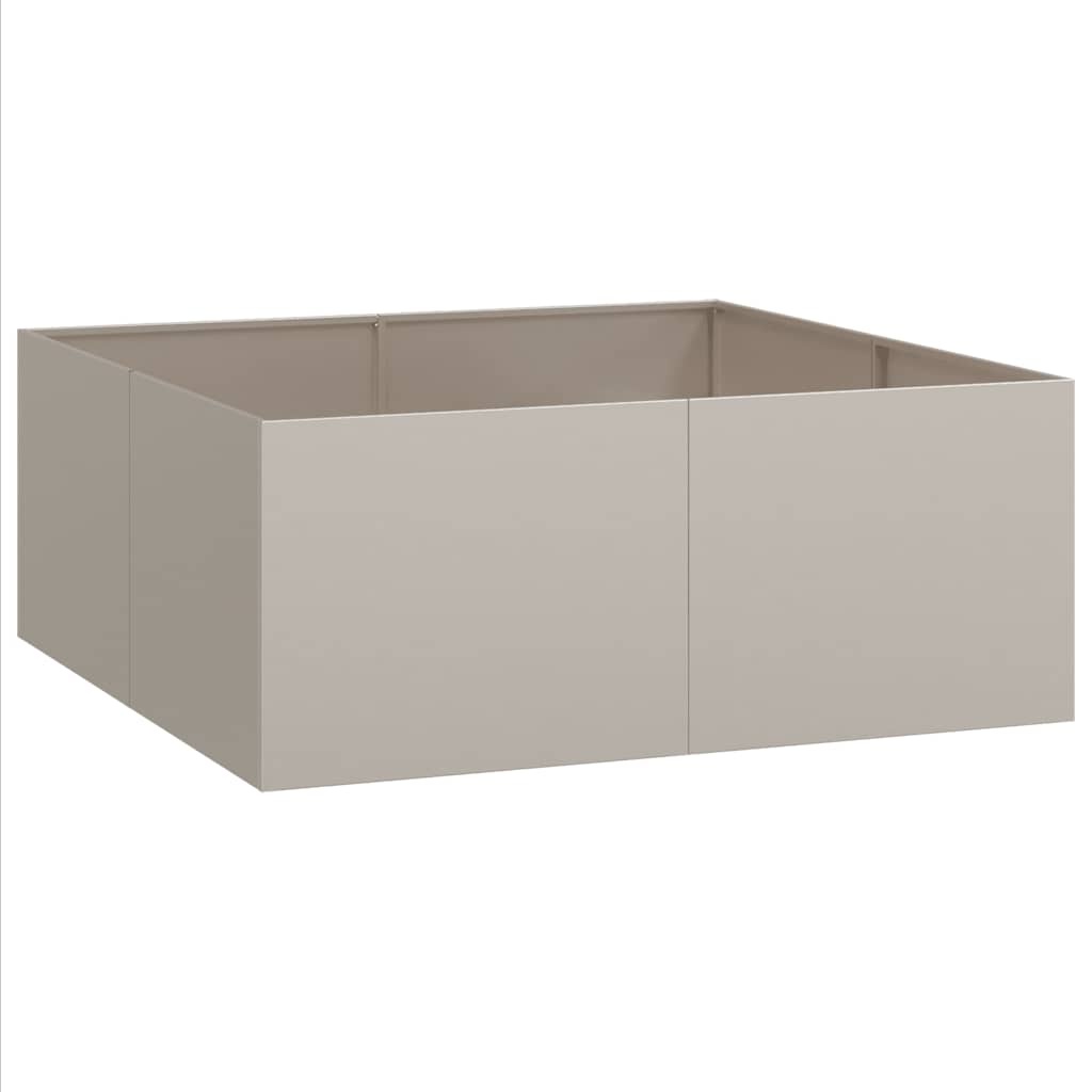 VidaXL Plantenbak roestig 100x100x40 cm weervast staal