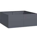 VidaXL Plantenbak 100x100x40 cm staal antracietkleurig