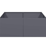VidaXL Plantenbak 100x100x40 cm staal antracietkleurig