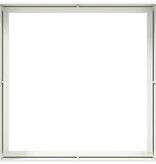 VidaXL Plantenbak 100x100x40 cm staal wit