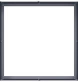 VidaXL Plantenbak 100x100x30 cm staal antracietkleurig