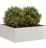 VidaXL Plantenbak 80x80x30 cm roestvrij staal