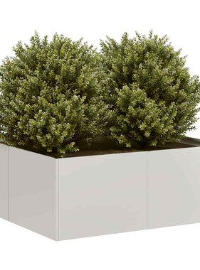 VidaXL Plantenbak 80x80x30 cm roestvrij staal