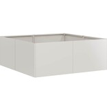 VidaXL Plantenbak 80x80x30 cm roestvrij staal