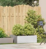 VidaXL Plantenbak 80x80x30 cm roestvrij staal
