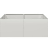 VidaXL Plantenbak 80x80x30 cm roestvrij staal