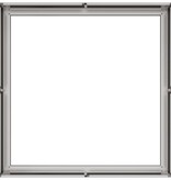 VidaXL Plantenbak 80x80x30 cm roestvrij staal