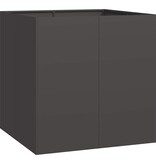 VidaXL Plantenbak 80x80x80 cm staal zwart