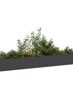 VidaXL Plantenbak 360x80x40 cm staal zwart