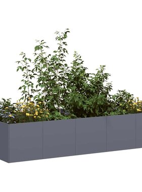VidaXL Plantenbak 200x80x40 cm staal antracietkleurig