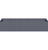 VidaXL Plantenbak 200x80x40 cm staal antracietkleurig
