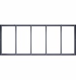 VidaXL Plantenbak 200x80x40 cm staal antracietkleurig