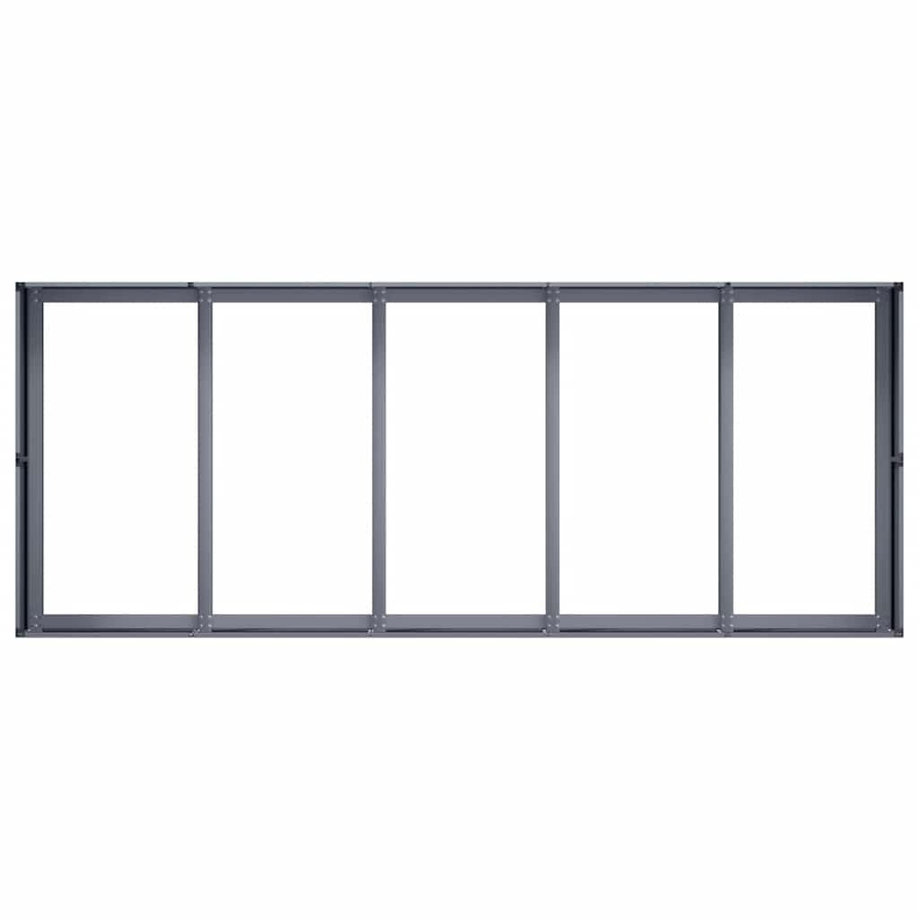 VidaXL Plantenbak 200x80x40 cm staal antracietkleurig