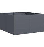 VidaXL Plantenbak 80x80x40 cm koudgewalst staal antracietkleurig