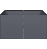 VidaXL Plantenbak 80x80x40 cm koudgewalst staal antracietkleurig