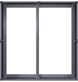 VidaXL Plantenbak 80x80x40 cm koudgewalst staal antracietkleurig