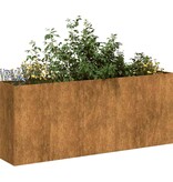 VidaXL Plantenbak roestig 200x40x80 cm weervast staal