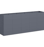 VidaXL Plantenbak 200x40x80 cm koudgewalst staal antracietkleurig