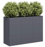 VidaXL Plantenbak 120x40x80 cm koudgewalst staal antracietkleurig