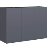 VidaXL Plantenbak 120x40x80 cm koudgewalst staal antracietkleurig
