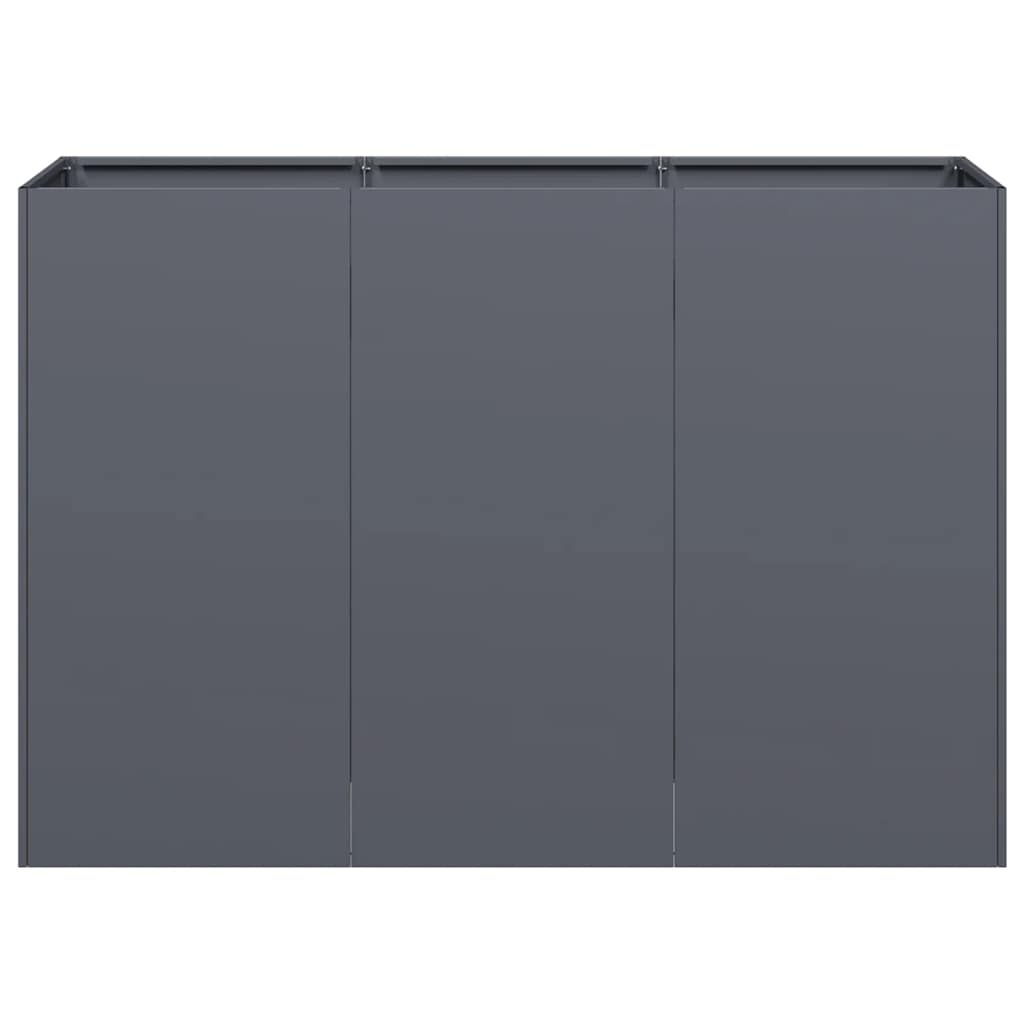 VidaXL Plantenbak 120x40x80 cm koudgewalst staal antracietkleurig