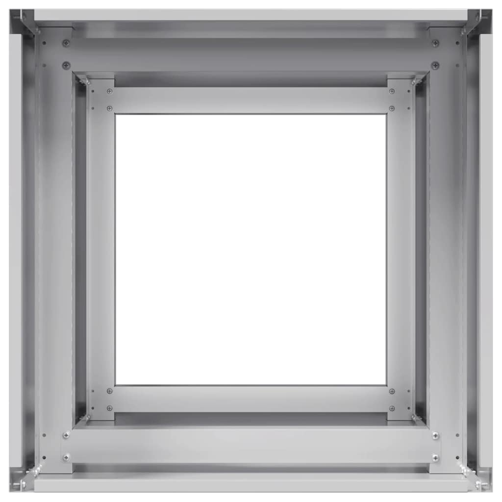 VidaXL Plantenbak 40x40x80 cm gegalvaniseerd staal