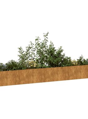 VidaXL Plantenbak roestig 360x40x40 cm weervast staal