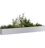 VidaXL Plantenbak 360x40x40 cm gegalvaniseerd staal