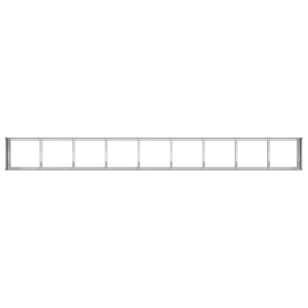 VidaXL Plantenbak 360x40x40 cm gegalvaniseerd staal