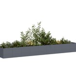 VidaXL Plantenbak 360x40x40 cm koudgewalst staal antracietkleurig