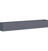 VidaXL Plantenbak 280x40x40 cm koudgewalst staal antracietkleurig