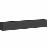 VidaXL Plantenbak 280x40x40 cm koudgewalst staal zwart