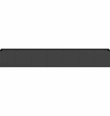 VidaXL Plantenbak 280x40x40 cm koudgewalst staal zwart