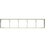 VidaXL Plantenbak 200x40x40 cm koudgewalst staal wit