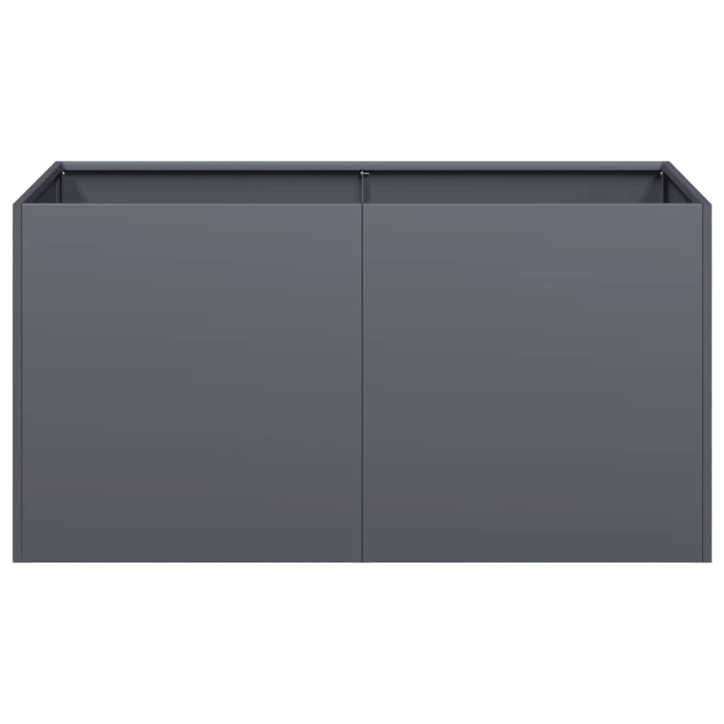 VidaXL Plantenbak 80x40x40 cm koudgewalst staal antracietkleurig