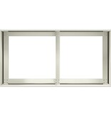 VidaXL Plantenbak 80x40x40 cm koudgewalst staal wit