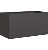 VidaXL Plantenbak 80x40x40 cm koudgewalst staal zwart