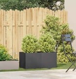 VidaXL Plantenbak 80x40x40 cm koudgewalst staal zwart